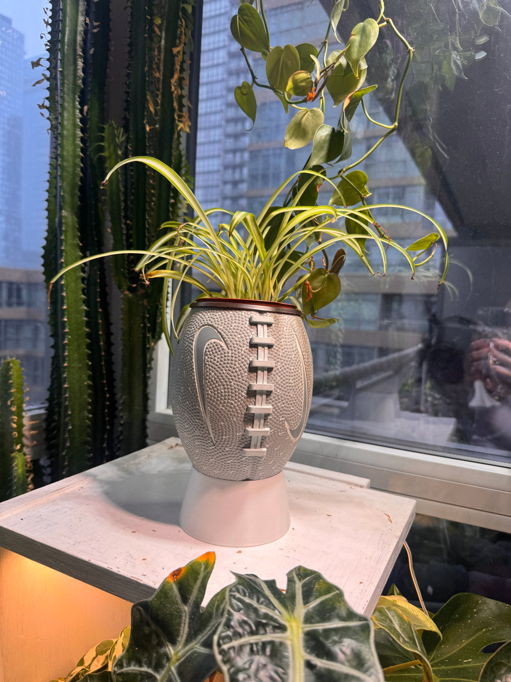 Nike Mini Football Planter (Grey)