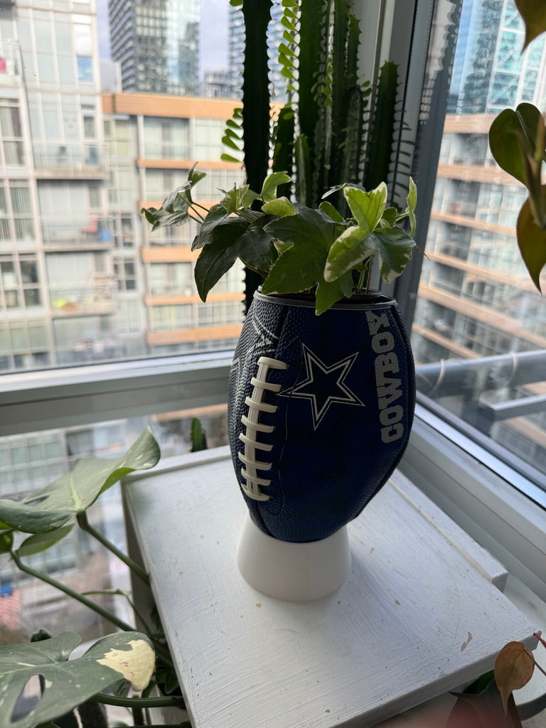 Large Football Planter (Dallas Cowboys)