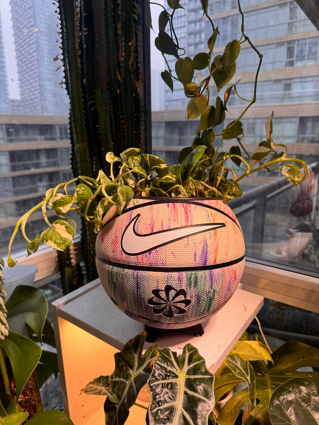 Nike Large Basketball Planter (Pastel Graffiti)