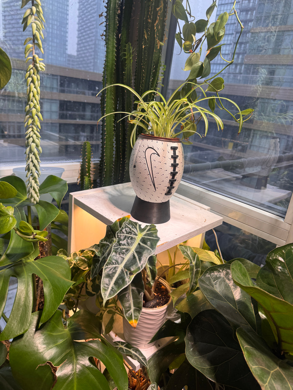 Nike Mini Football Planter (Paper White)