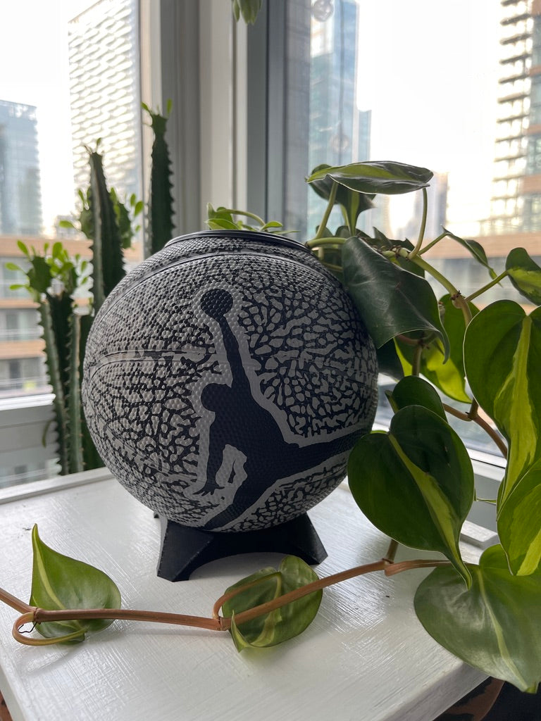 Nike Jordan Mini Basketball Planter (Grey Elephant Cement)