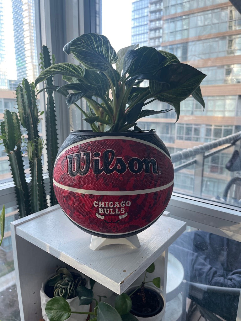 Large Basketball Planter (Chicago Bulls - Tie Dye)