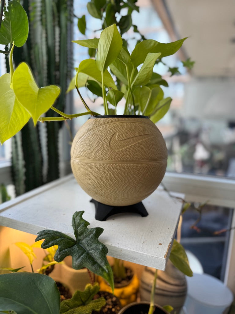 Nike Mini Basketball Planter (Camel)