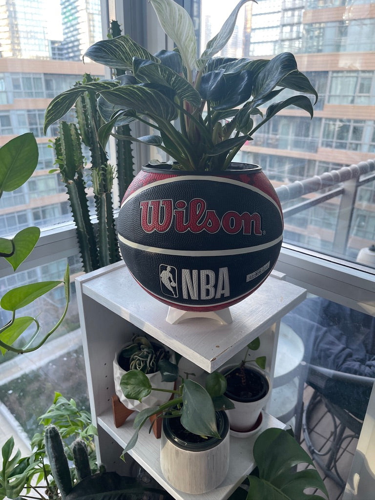 Large Basketball Planter (Chicago Bulls - Tie Dye)