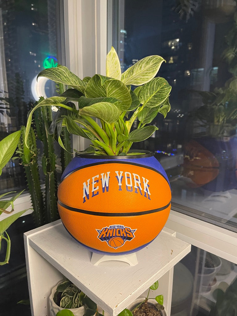 Large Basketball Planter (New York Knicks Modern)