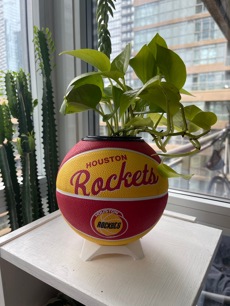 Mini Basketball Planter (Houston Rockets)