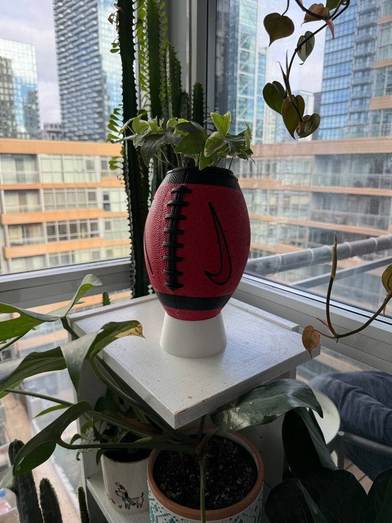 Nike Large Football Planter (Red Swooshed)