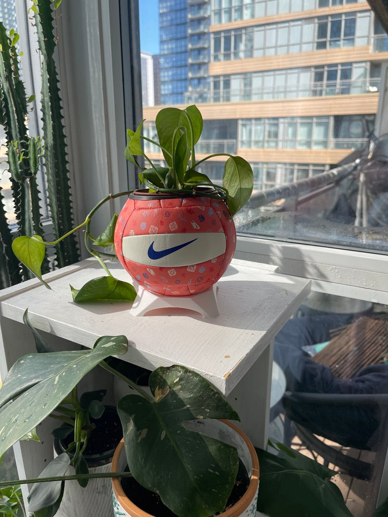 Nike Mini Volleyball Planter (Peach Pit)