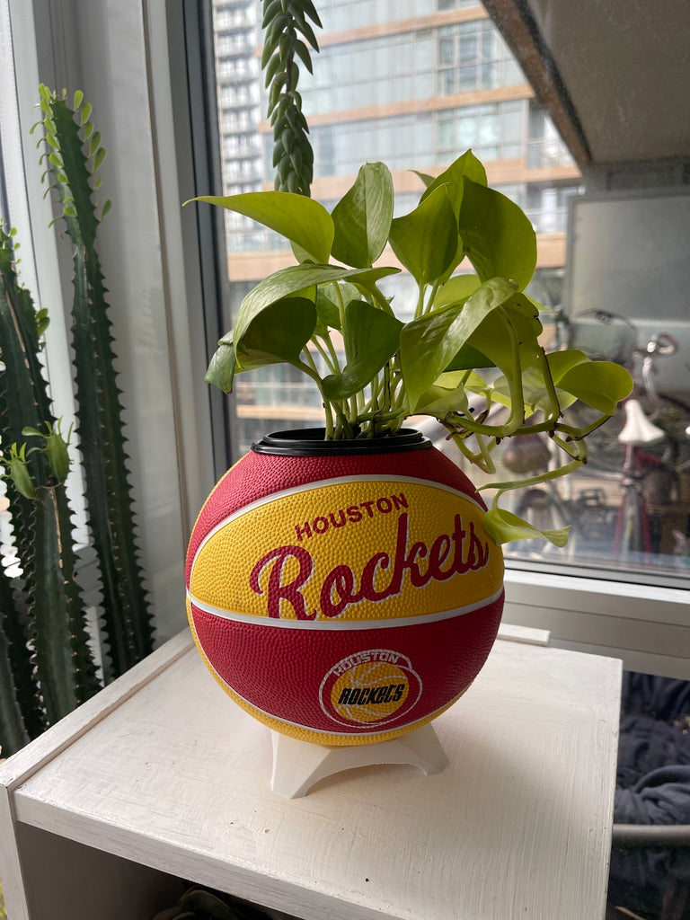 Mini Basketball Planter (Houston Rockets)