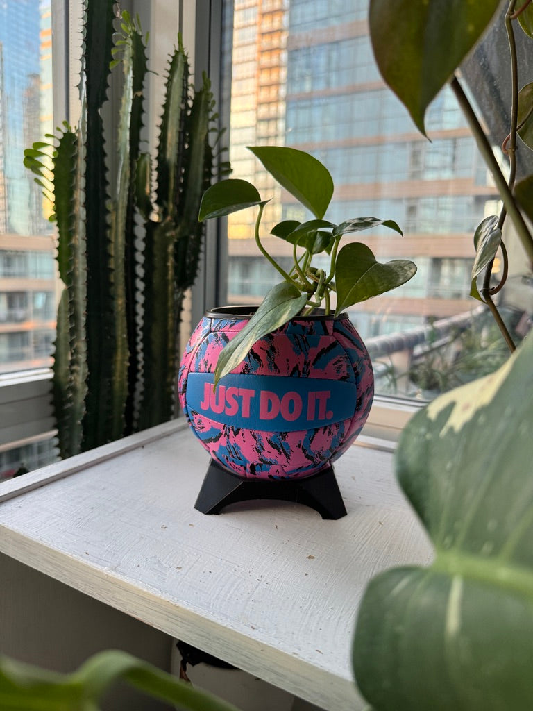 Nike Mini Volleyball Planter (Neon Party)