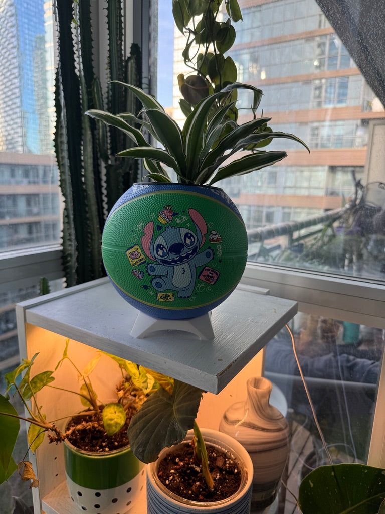 Mini Basketball Planter (Stitch)