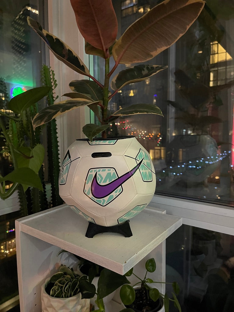 Nike Large Soccer Ball Planter (Purple Pitch)