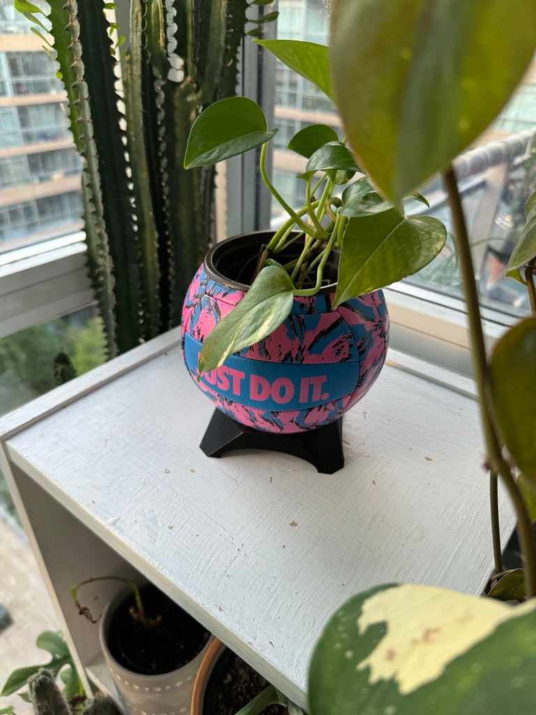 Nike Mini Volleyball Planter (Neon Party)
