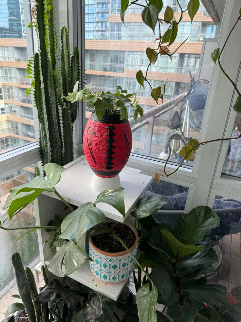 Nike Large Football Planter (Red Swooshed)