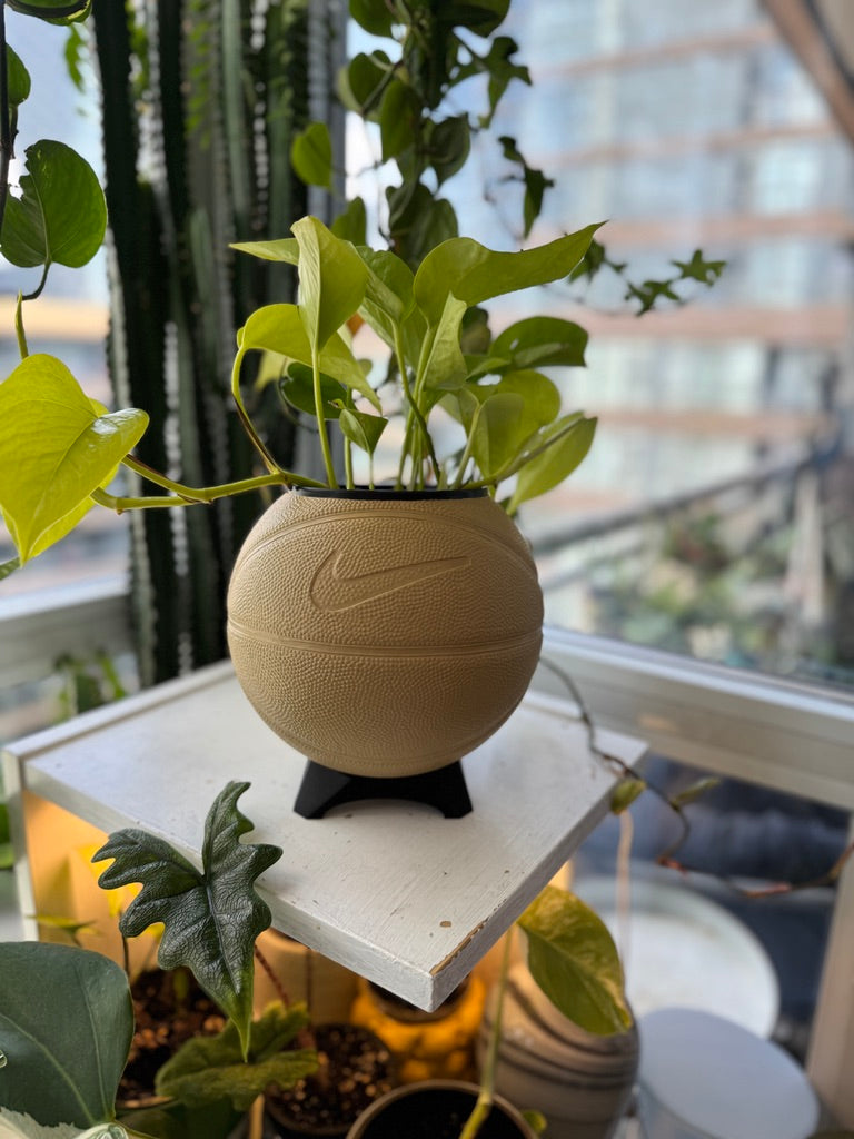 Nike Mini Basketball Planter (Camel)