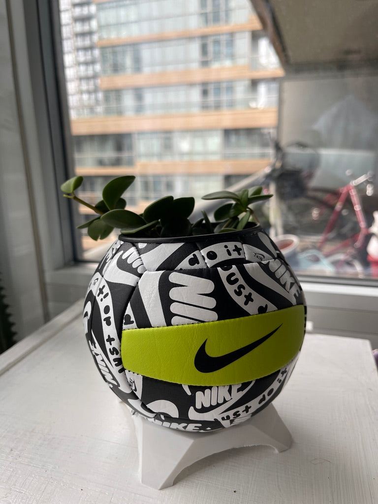 Nike Mini Volleyball Planter (Green Volt)