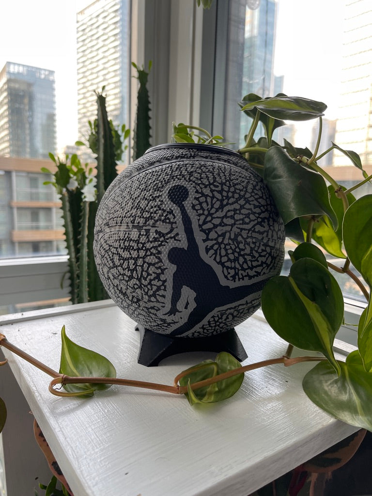 Nike Jordan Mini Basketball Planter (Grey Elephant Cement)