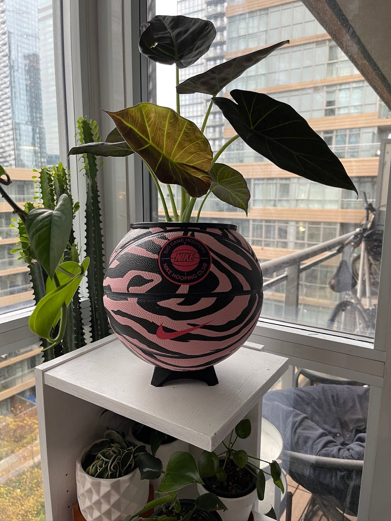 Nike Large Basketball Planter (Pink Zebra)