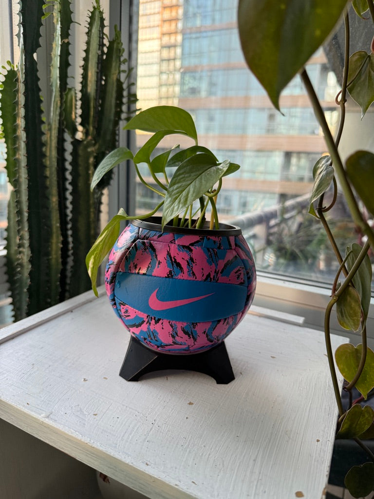 Nike Mini Volleyball Planter (Neon Party)