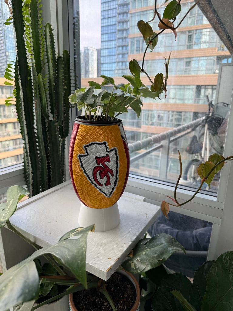 Large Football Planter (Kansas City Chiefs)