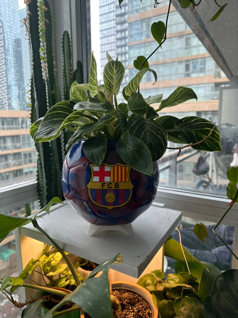 Large Soccer Ball Planter (FC Barcelona OG)