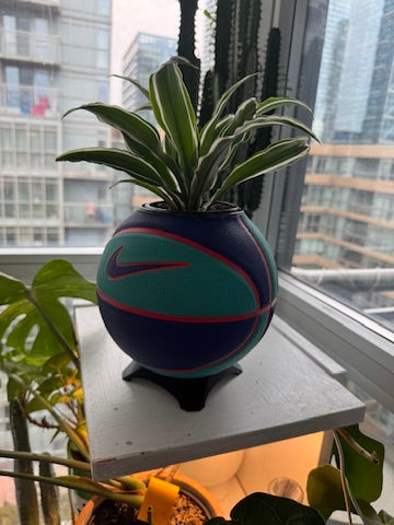 Nike Mini Basketball Planter (Blue Volt)