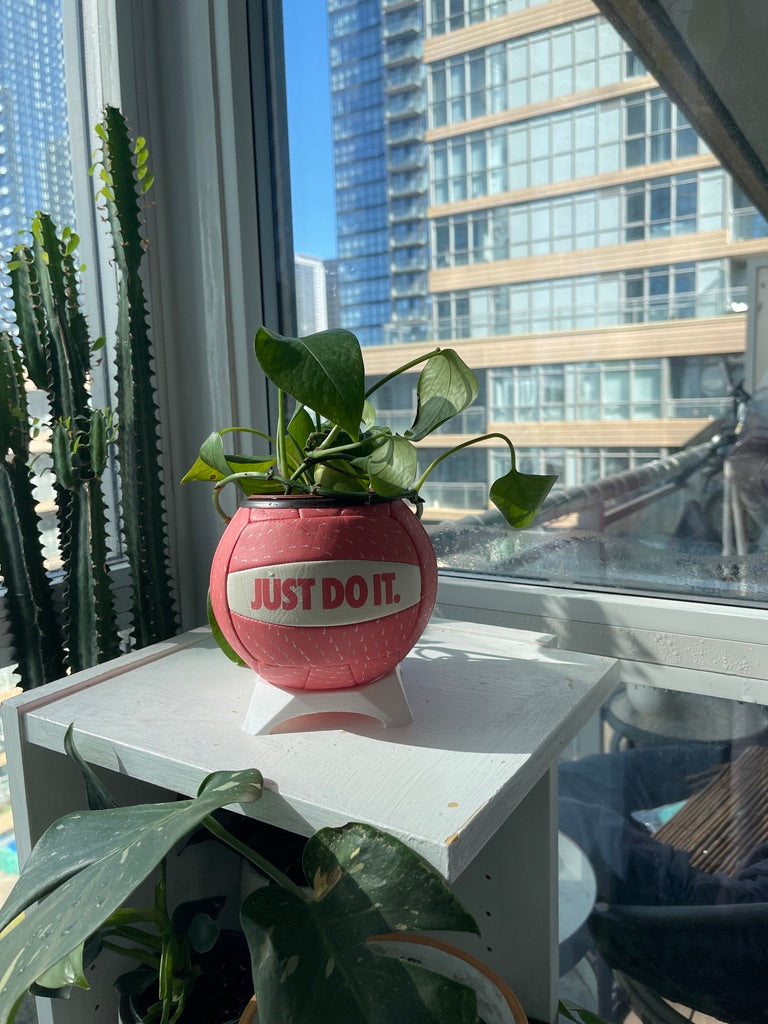Nike Mini Volleyball Planter (Just Peachy)