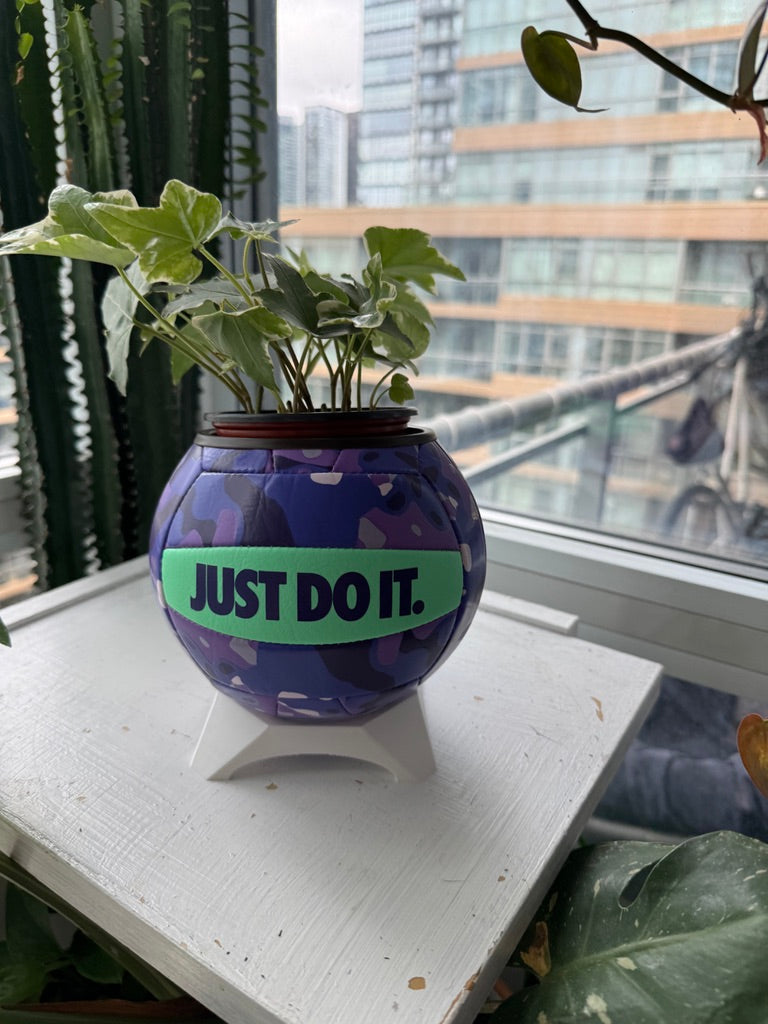 Nike Mini Volleyball Planter (Purple Obsession)
