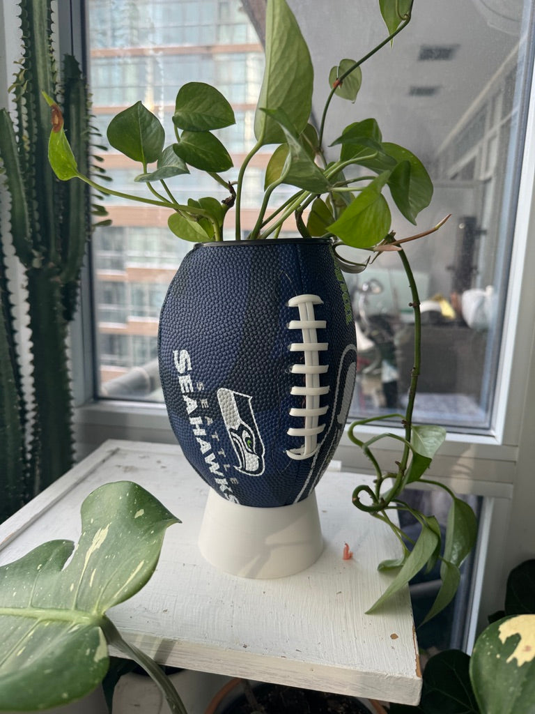 Large Football Planter (Seattle Seahawks)
