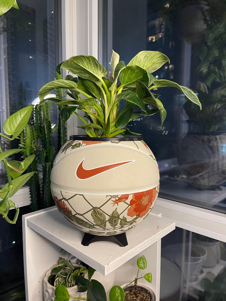 Nike Large Basketball Planter (Rose Floral)