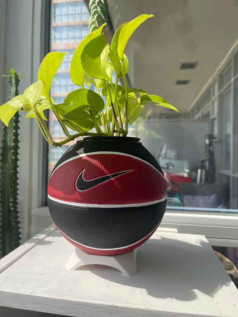 Nike Mini Basketball Planter (Red, White, & Black)
