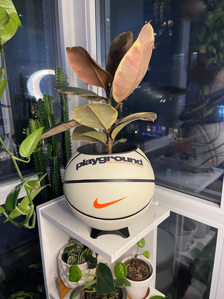 Nike Large Basketball Planter (Ball For All White)