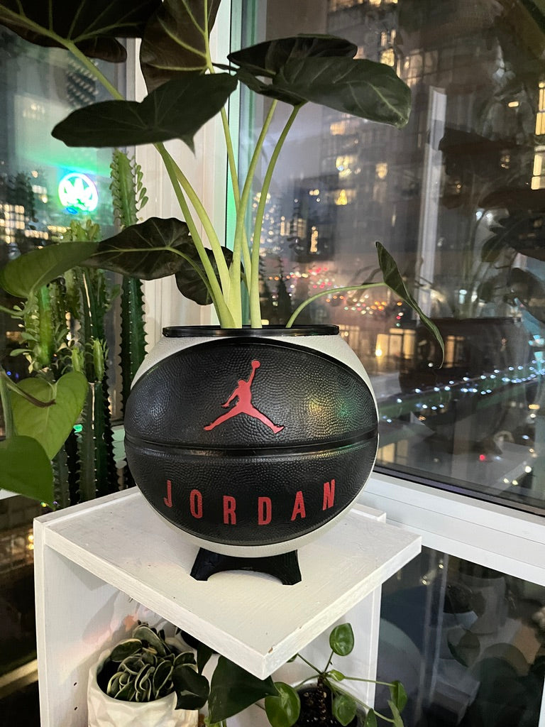 Nike Jordan Large Basketball Planter (Black & Red)