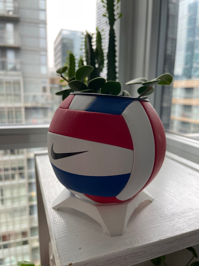 Nike Mini Volleyball Planter (Red, White & Blue)