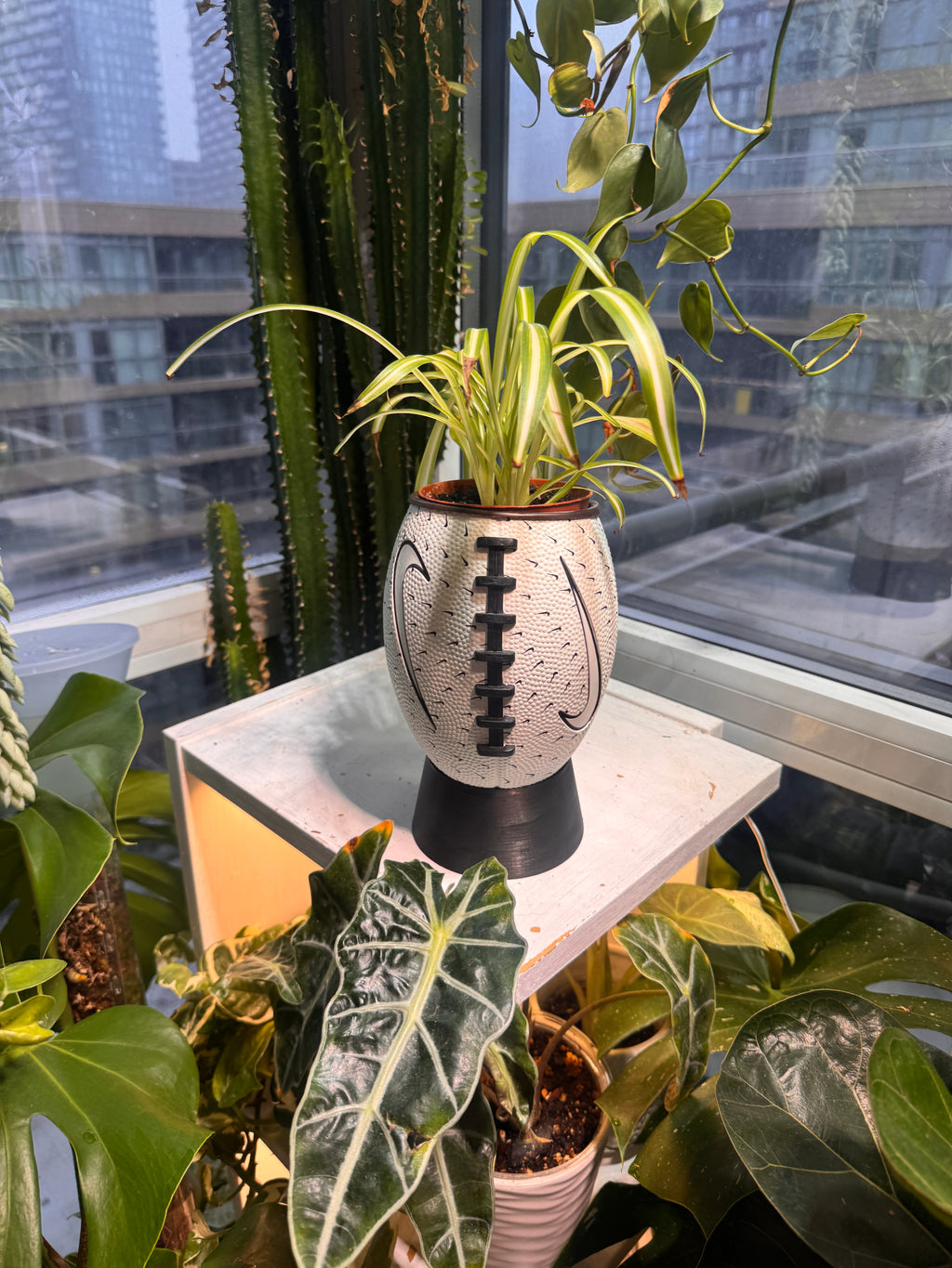 Nike Mini Football Planter (Paper White)