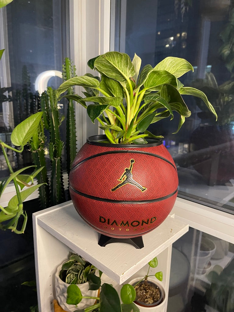Nike Jordan Large Basketball Planter (Red Diamond)