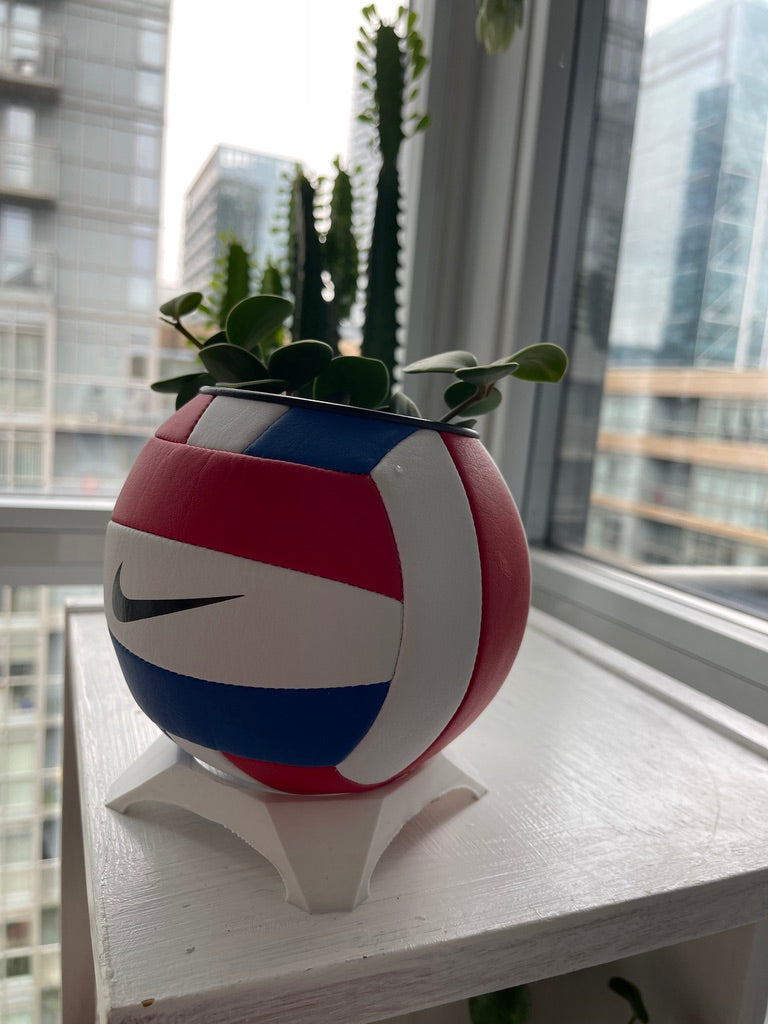 Nike Mini Volleyball Planter (Red, White & Blue)