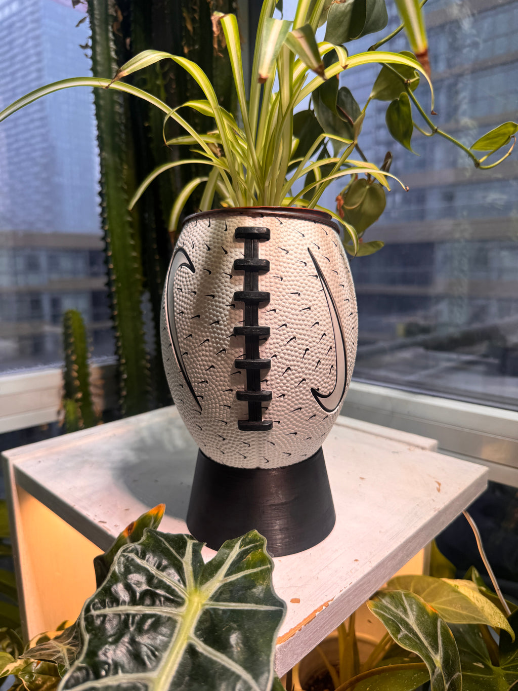 Nike Mini Football Planter (Paper White)