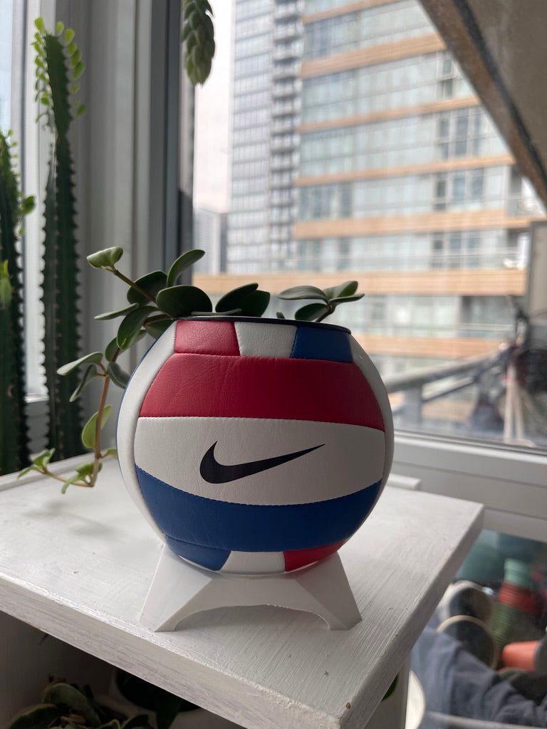 Nike Mini Volleyball Planter (Red, White & Blue)