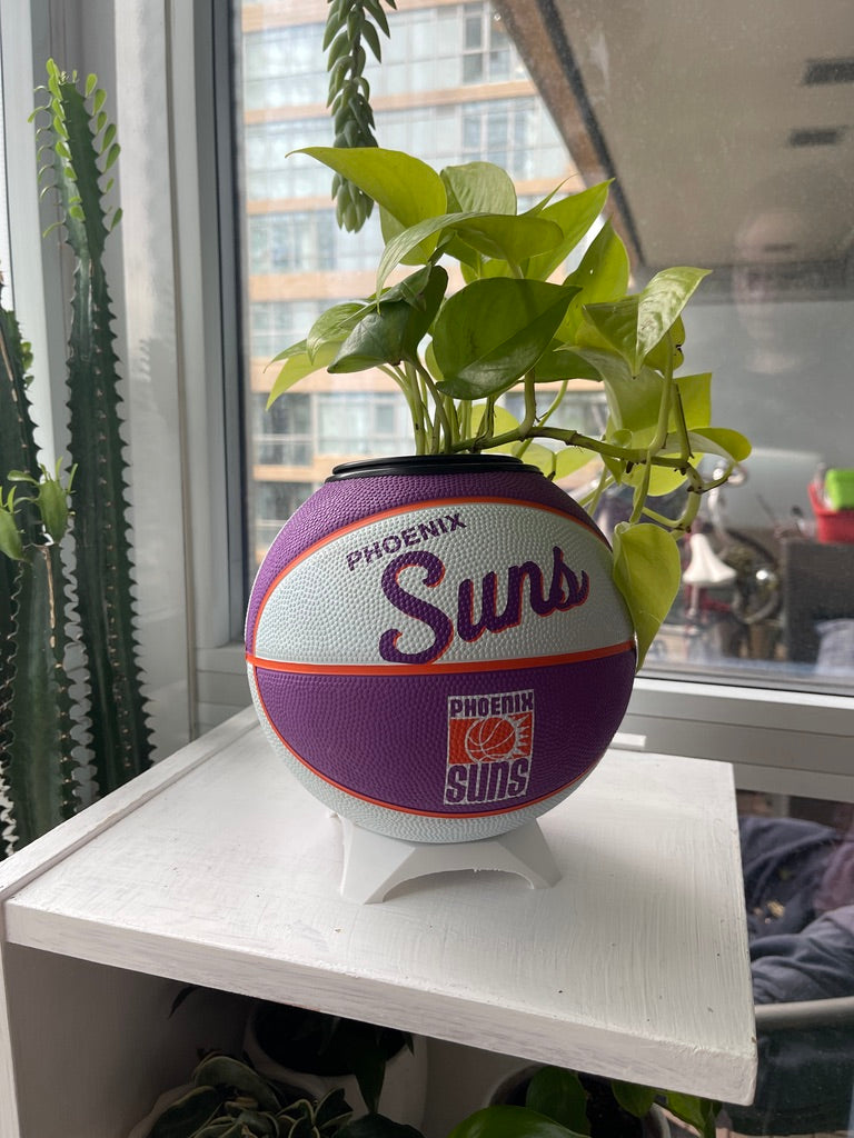 Mini Basketball Planter (Phoenix Suns)