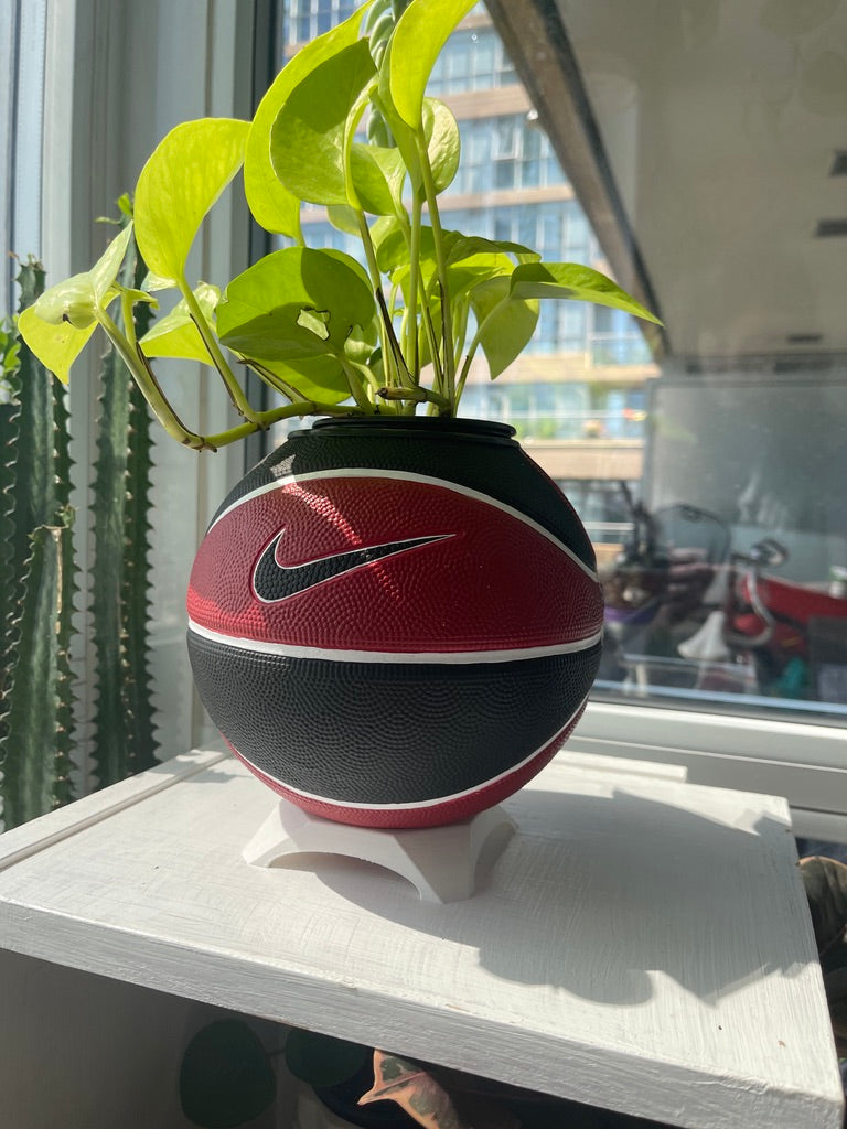 Nike Mini Basketball Planter (Red, White, & Black)