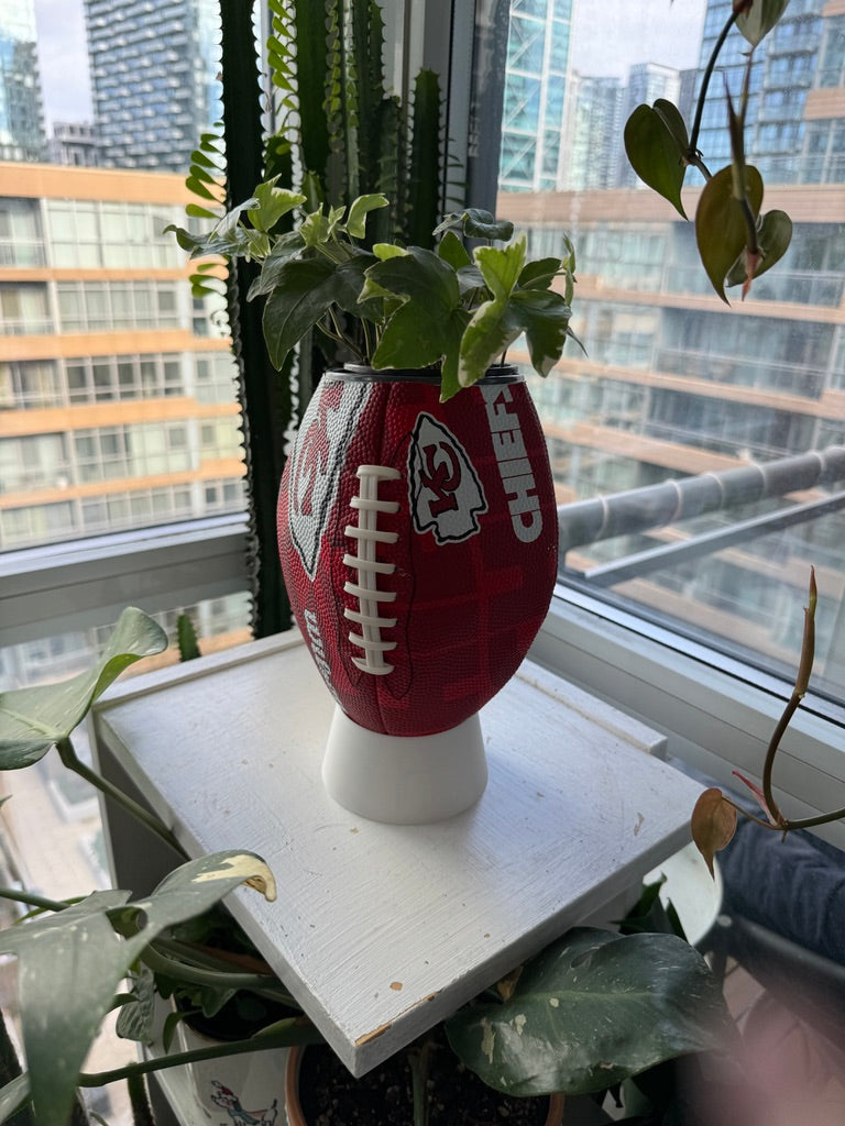 Large Football Planter (Kansas City Chiefs)