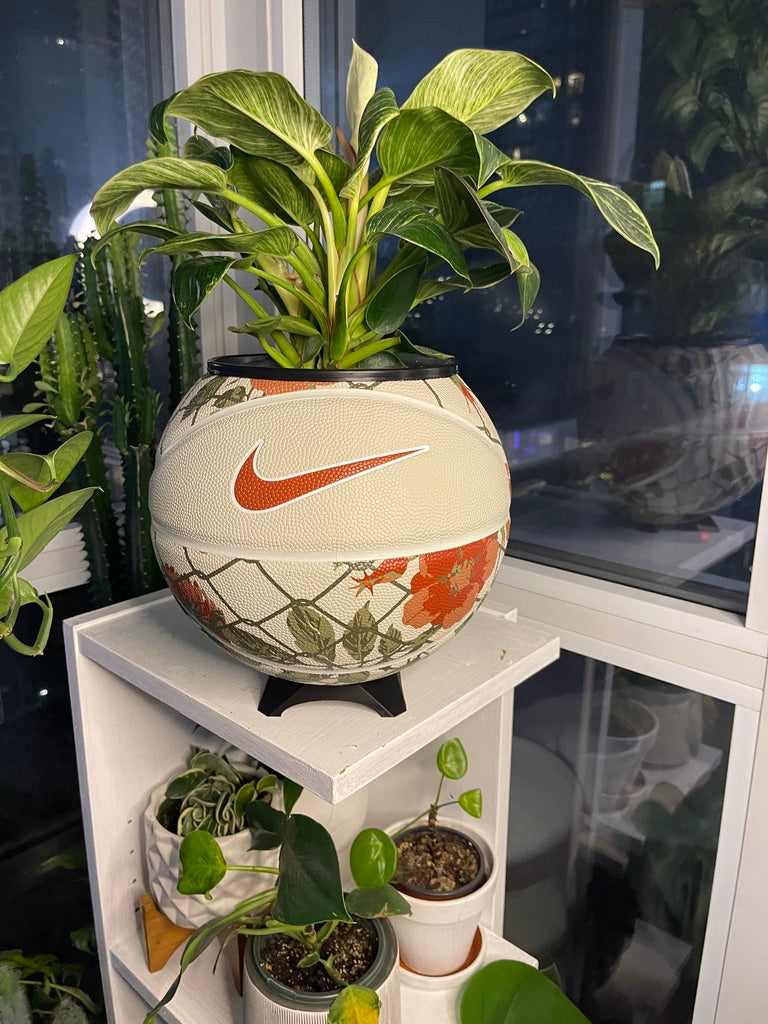 Nike Large Basketball Planter (Rose Floral)