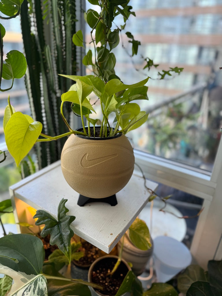 Nike Mini Basketball Planter (Camel)