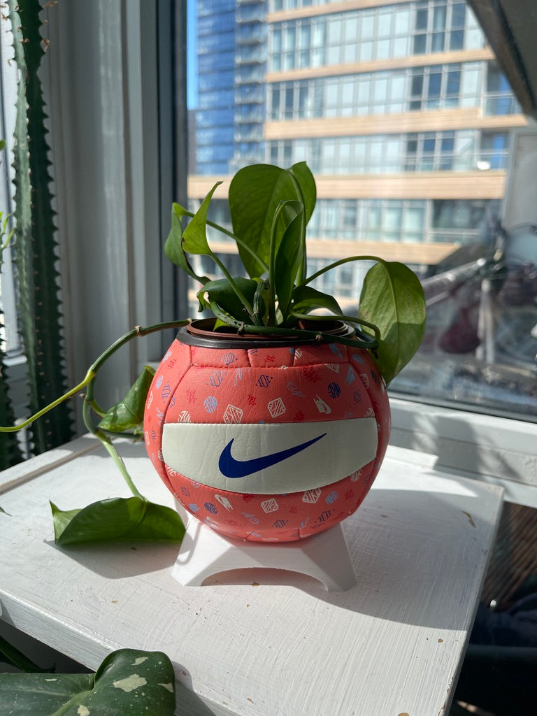 Nike Mini Volleyball Planter (Peach Pit)