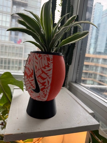 Nike Mini Football Planter (Orange & White)