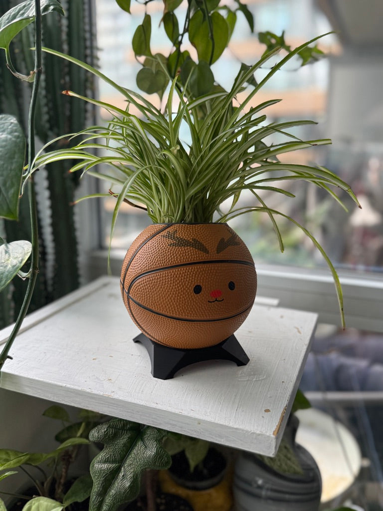 Ultra-Mini Basketball Planter (Reindeer)