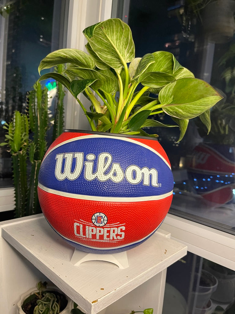 Large Basketball Planter (Los Angeles Clippers)