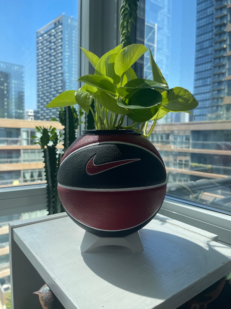 Nike Mini Basketball Planter (Red, White, & Black)