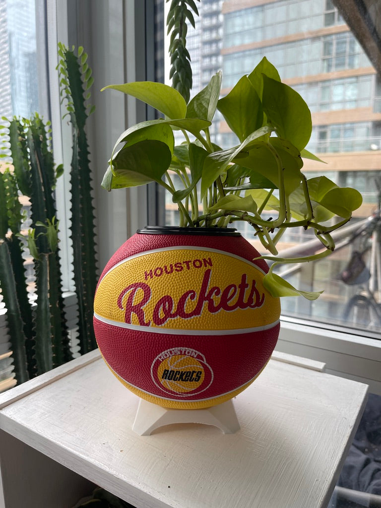 Mini Basketball Planter (Houston Rockets)